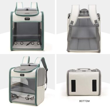 Рюкзак для тварин: переноска для собак та котів до 10 кг, жовта, дихаюча, складна, з прозорим вікном