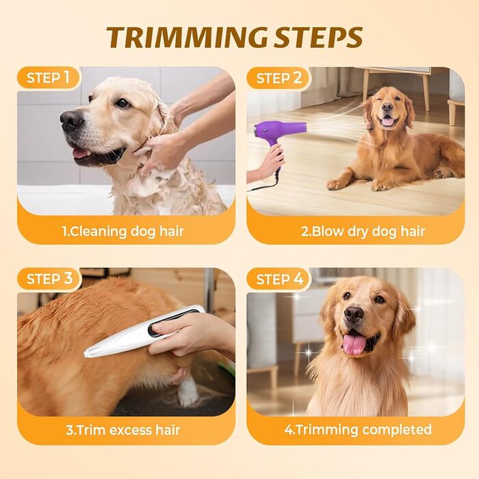 Триммер для собак Paw Trim Pro: тиха, водонепроникна машинка для догляду за лапами, очима, вухами та обличчям