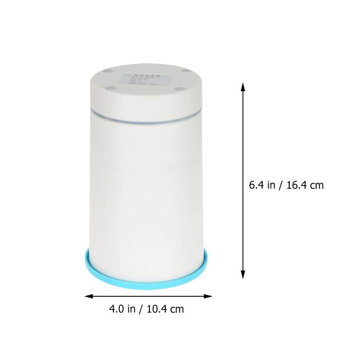 Електричний масажер для лап тварин Yardwe з USB-зарядкою. Миючий пристрій для лап домашніх улюбленців, ротаційний силіконовий чан. Синій та білий колір.