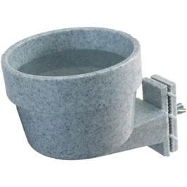 Миска для тварин Nobby Crock 550 мл, знімна, для гризунів, собак, котів та птахів, сірого кольору