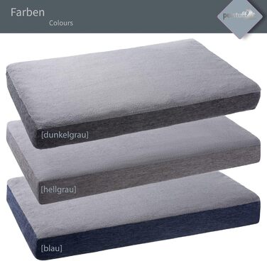 Ортопедичне собаче ліжко знімний та пральний чохол, вибір кольору та розміру, темно-сірий, XS