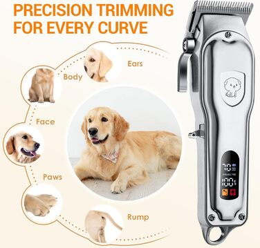 Машинка для стрижки собак та котів YAZ EKY Profi - професійна, 4 насадки, потужний мотор