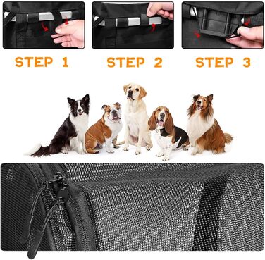 Захисний чохол для велосипедного кошика для собак, дихаючий, знімний, 29x24 см