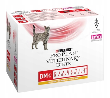 Сухий корм PURINA PRO PLAN Veterinary Diets Feline DM ST/OX для котів з діабетом, 5 кг