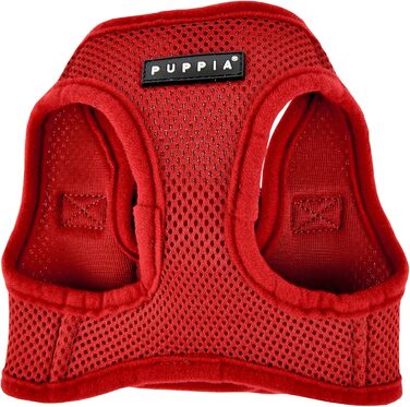 Нагрудник для собак Puppia (XL, бордовий) - м'яка жилетка, підходить для цуценят та собак середніх розмірів. Антирізний нагрудник.