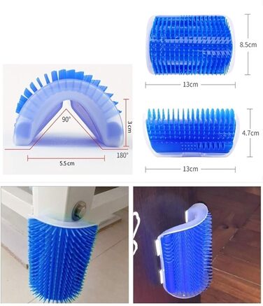 Щітка для котів самоочищувана, гребінець для масажу та догляду за шерстю, підходить для довгошерстих та короткошерстих котів (розмір X1)