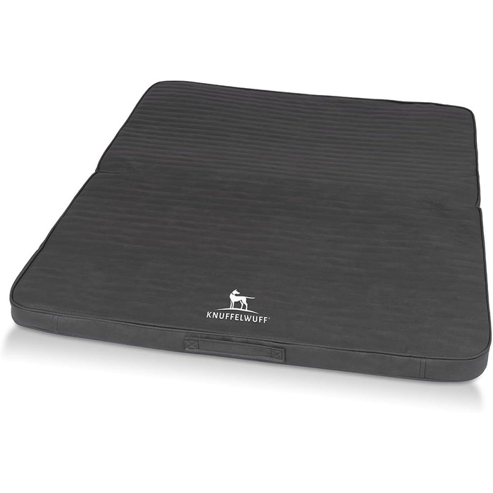 Ортопедичний килимок для собак Knuffelwuff Roanoke: чорний, 100 x 80 см, знімний та миючий чохол, для великих, середніх та маленьких собак