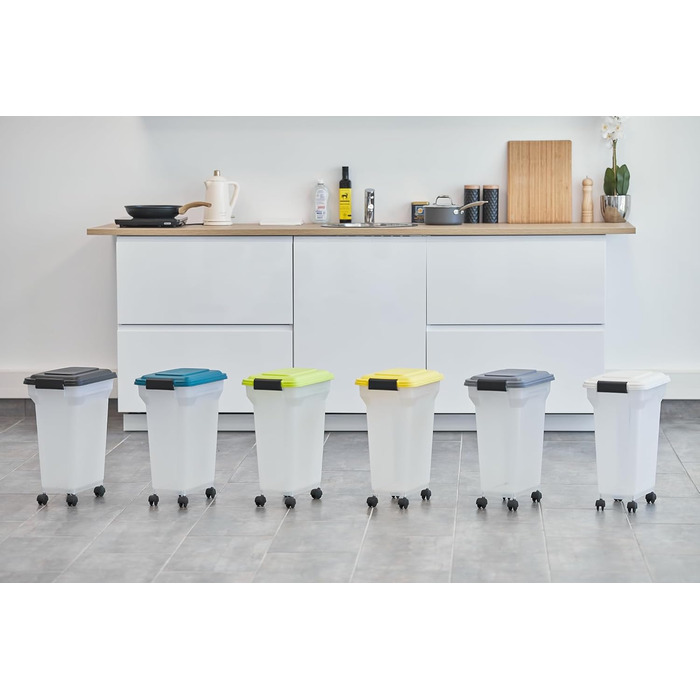 Контейнер для корму Iris Ohyama для собак та котів, 20л, сірий, герметичний, з міркою, BPA-free