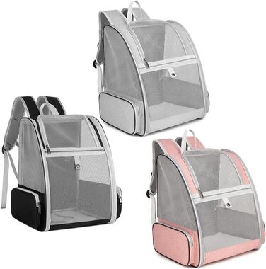 Рюкзак для кота та собаки, переноска для собак та котів, переноска для маленьких собак, валіза для авіаперельотів, чорний