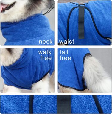 Рушник для собак BbearT® з мікрофібри, супер вбираючий, швидковисихаючий, для собак різних розмірів