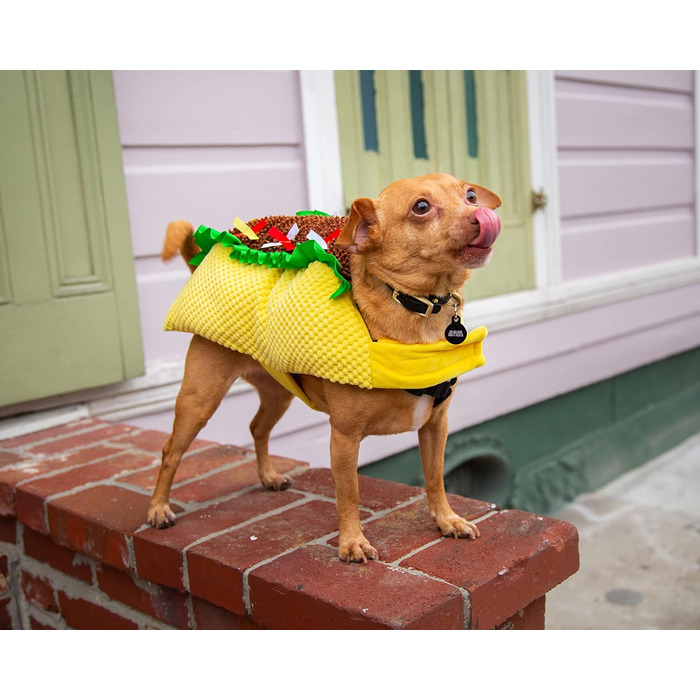Костюм для собак та котів Pet Krewe Taco Medium - Веселий набір для фотосесій та свят