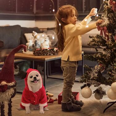 Теплий новорічний светр для собак з високим коміром, розмір L (1 шт.) | Для маленьких, середніх та великих собак | З м'якого та теплого матеріалу