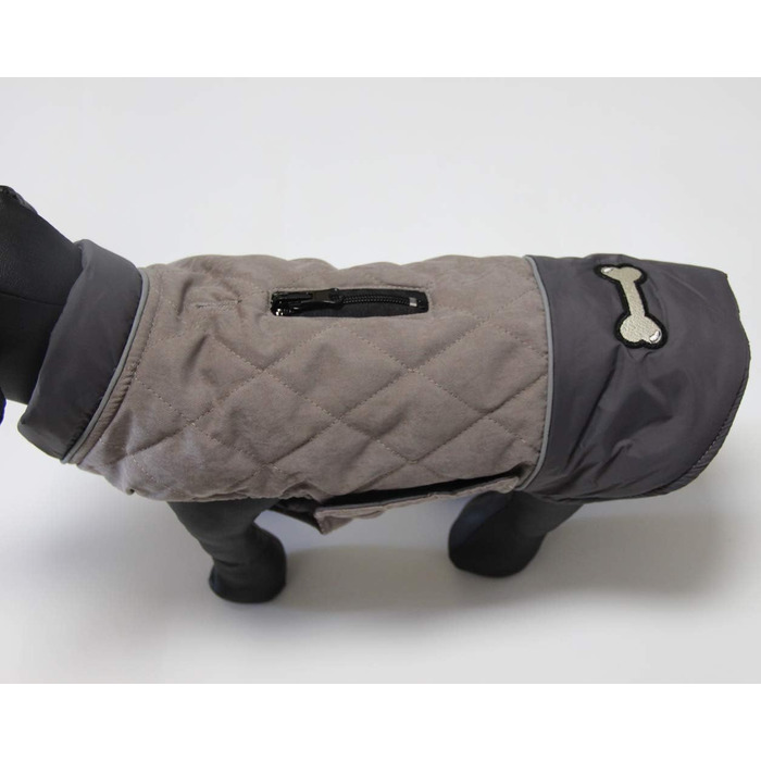Водонепроникний теплий жилет для цуценят та маленьких собак, бавовна, сірий, XS (1 шт.)