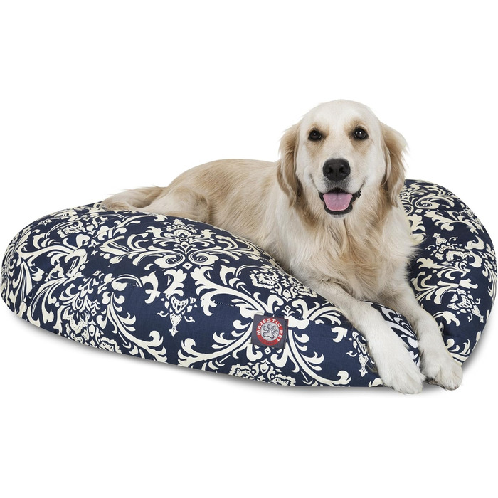 Кругле ліжко для домашніх тварин Majestic Pet, розмір M, 36.0' x 36.0' x 5.0' (42.0' x 42.0' x 5.0'), колір морська хвиля
