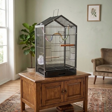Клітка NUXIE 35 x 28 x 60 см, чорна