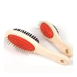 Щітка для догляду за шерстю котів та собак, для довгошерстих порід, вичісування, масаж, видалення ковтунів