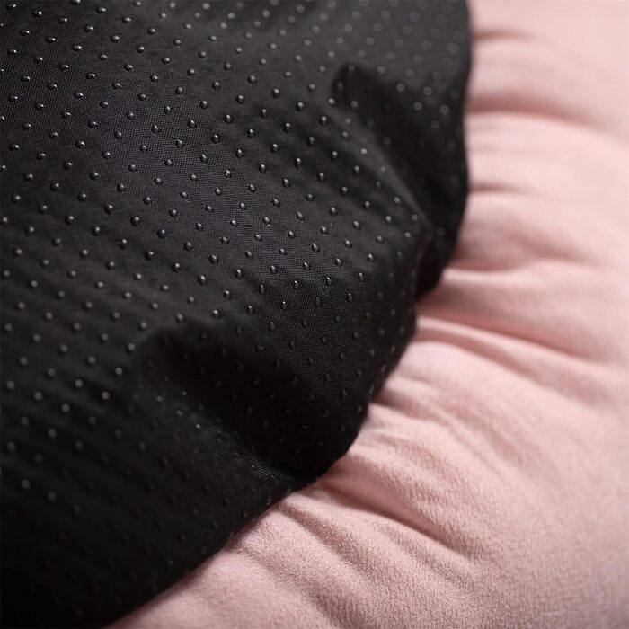 KASENTEX кругле лежако для собак та котів, рожеве, розмір 50,8×50,8 см, антиковзке, для малих собак і кошенят, машинне прання
