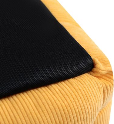 Ліжко для котів та собак Hollypet, м'яке, дихаюче, 55x45x15 см, жовте