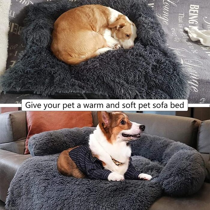 М'яке ліжко для собак та котів ANQI, рожеве, 76x76 см - ліжко-корзина, килимок для собак, захист дивану та багажника