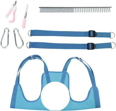 Нашийник для грумінгу собак Onlynery - м'який та зручний нашийник для догляду за шерстю | Легкий у чищенні та використанні для малих та середніх тварин, блакитний, розмір S
