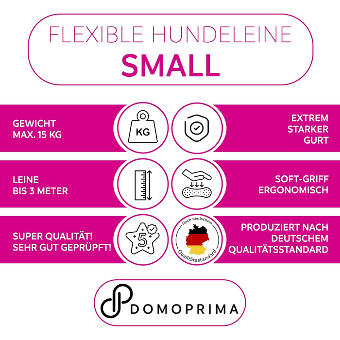 Нашийник для собак DOMOPRIMA: міцний, безпечний, 3 розміри (S, M), 4 кольори (сірий, блакитний, зелений, рожевий)