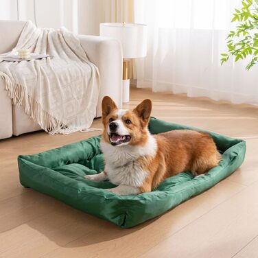Водонепроникне лежанка для собак M&Catree, прямокутна, миється, м'яка, для собак та котів - 50x60x7 см, темно-зелений