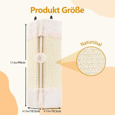 Котячий куточок для дряпання 2 шт. з м'ячиком, захист від дряпання стін та меблів, якісний сизаль