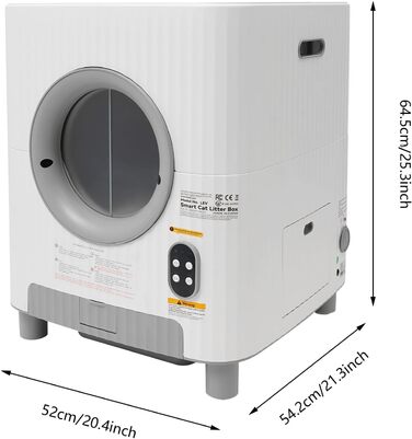 Автоматичний самоочисний лоток для котів з великим об'ємом. Електричний лоток для котів, інтелектуальний, самоочисний, великий, автоматичний.