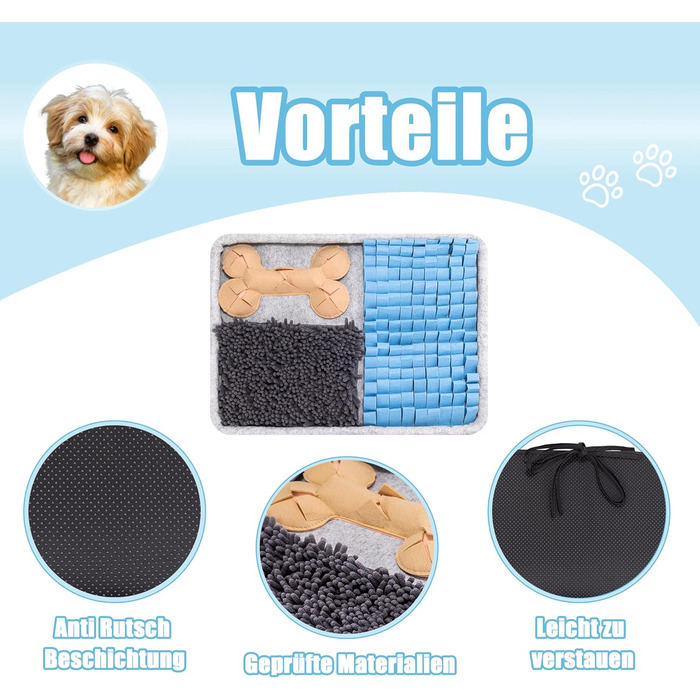 Килимок для носа собак BarkBuddies 60x44 см, іграшка-головоломка, міцний, для розваги та тренування