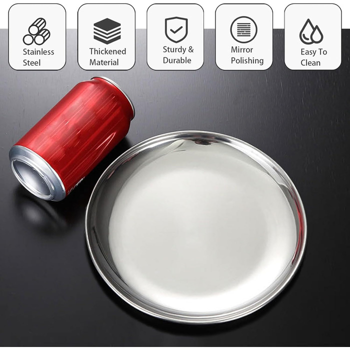 Миски для котів з нержавіючої сталі – для полегшення догляду за вусами, зменшення втоми, годівниця для котів з нековзною підкладкою (2 шт, великі)