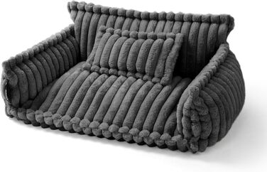 Софа для домашніх тварин Noviclass® Chaffar: ортопедична, стильна, з тканини Cord, розмір M (80 см)