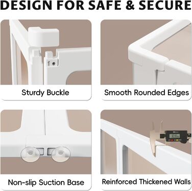 PALOPALO Вольєр XXL з прозорого акрилу для цуценят, собак-матерів та кішок – легка портативна будка для собак з легкою збіркою, дихаюча конструкція для дому
