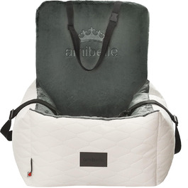 Автокрісло для собак Bella Weiß: комфортне та миготне автокрісло з штучної шкіри та плюшу, 55x55 см