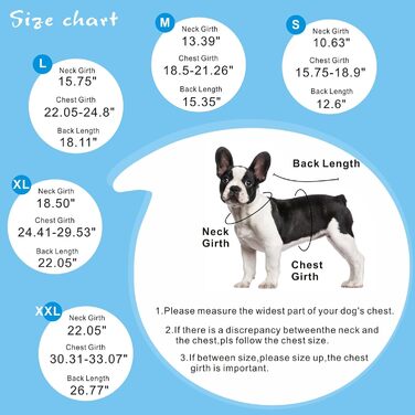 Водонепроникний дощовик для собак Mosucoir з капюшоном, великий та середній розмір, блакитний (L)
