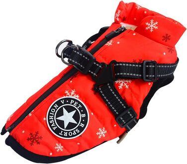 Водонепроникний собачий теплий зимовий плащ Extreme 2.0 з відбиваючими елементами та флісовою підкладкою (Оливковий, S)