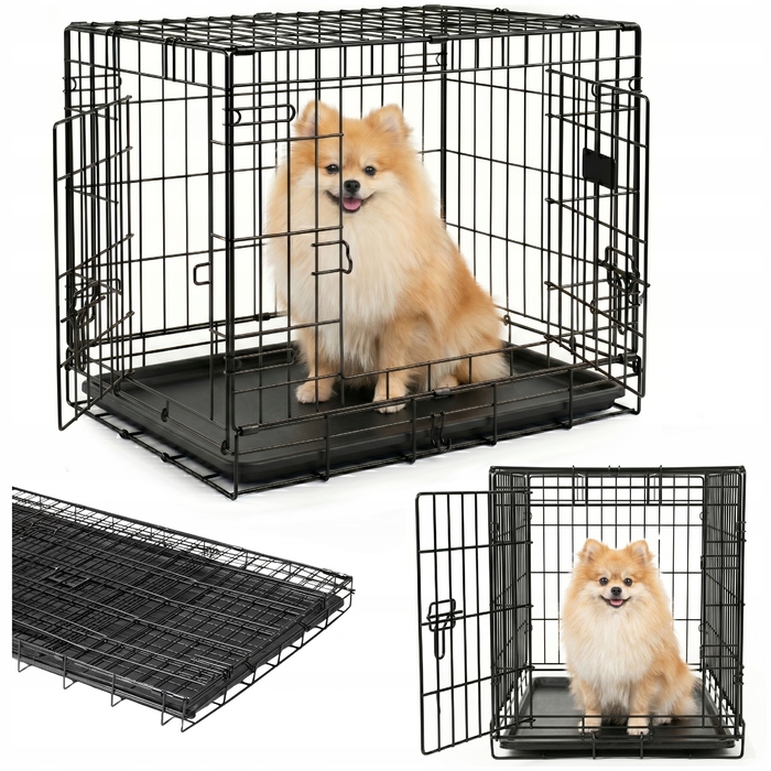 Металева клітка для малих собак Be-Active.pl, 44 x 61,5 x 52 см