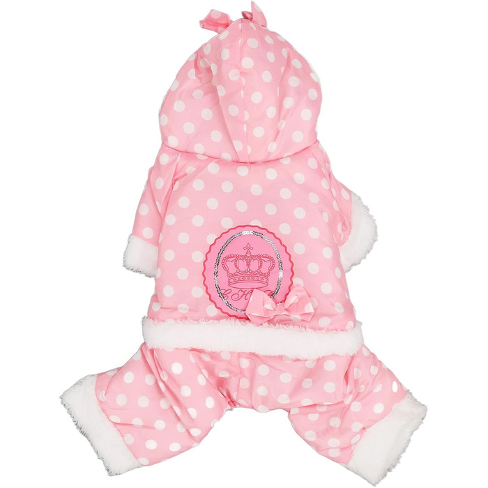 Теплий зимовий одяг для собак, теплий та потовщений зимовий одяг для собак, одяг для собак, дружній до шкіри, цілісний одяг з капюшоном для домашніх тварин у холодну погоду для маленьких, середніх собак