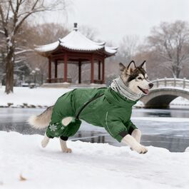 Зимова жилетка для собак: тепла та стильна, вітронепроникна куртка для собак (Green, S)
