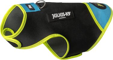 Julius-K9 IDC неопреновий одяг для собак, розмір S, чорний та аквамарин