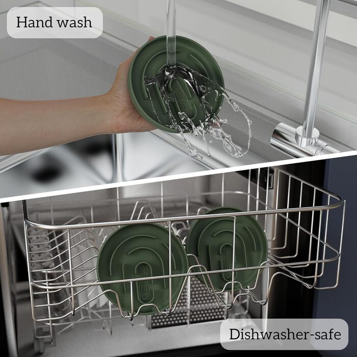 Миска для собак OHMO Anti Schling Napf (Дерево життя), миска для собак та котів, цуценят, запобігає ковтання, проти ковзання, екологічне силікон, світло-зелений (Tarngrün, S-Klassisch)