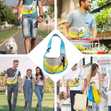 Переносна сумка-переноска для собак, котів, цуценят FeimaX Roa (L, блакитна)