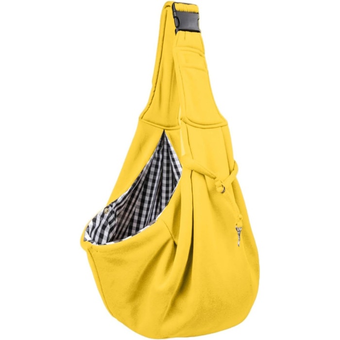 Жовта переноска для собак маленьких порід | Сумка-переноска для тварин з регульованим ременем | Переноска для собак маленьких порід, зручна для подорожей та прогулянок