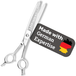 Професійна шерсть для собак EHASO Revolution Two Step | Ліва рука | 21 см | 28 зубців | Шерсть для грумінгу з Solingen