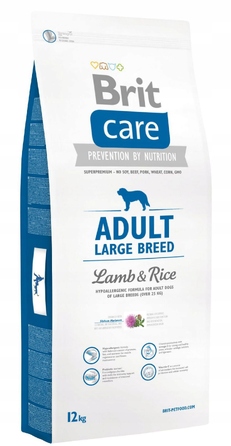 Сухий корм для собак Brit Care Hypoallergenic Adult Large Lamb (Ягня), 12 кг