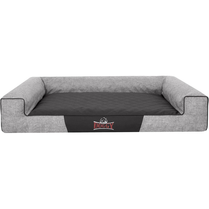 Крісло-лежанка для собак, 80 x 55 см, графіт - м'яке ліжко для домашнього улюбленця