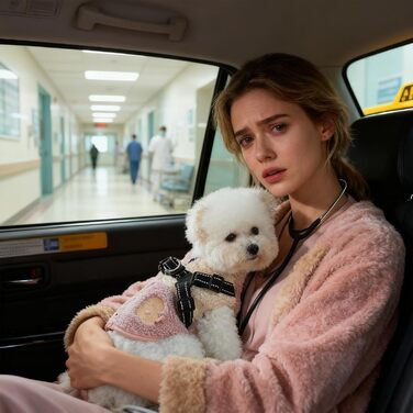 Зимова куртка для собак з флісовою підкладкою, одяг для тварин з отвором для шлейки, тепла куртка для холодної погоди, для маленьких та середніх собак, осінь, для прогулянок (рожевий та білий)