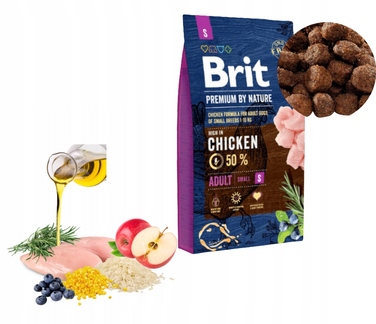 Сухий корм для собак Brit Premium Small Chicken (для малих порід), курка, 8 кг