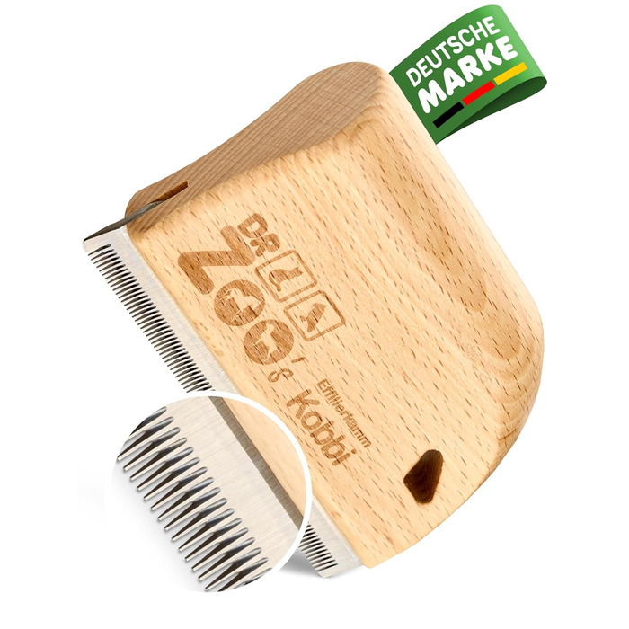 Гребінець для собак Effilierkamm Kobbi - ідеальний для сезонного линяння довгошерстих та підшерсткових собак. Догляд за шерстю маленьких, середніх та великих собак