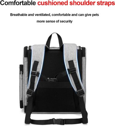Транспортна переноска для котів та собак PJDDP, рюкзак для тварин з сітчастими вікнами, дихаюча та легка сумка для маленьких собак та котів, переноска для тварин, портативна та складана, хакі