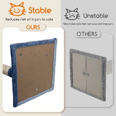 Nobleza Котячий комплекс 118,5 см, дряпка з 3 платформами, будиночком, іграшками, синій